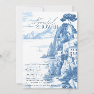 Positano Amalfi Italien Italy Toile Möhippa Inbjudningar