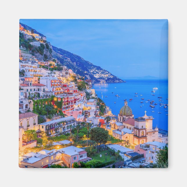 Positano, Amalfi Kusten, Italien. Magnet (Framsidan)