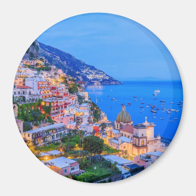 Positano, Amalfi Kusten, Italien. Magnet (Framsidan)