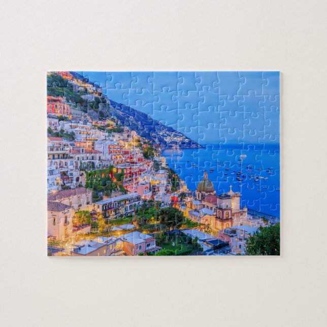 Positano, Amalfi Kusten, Italien. Pussel (Horisontell)