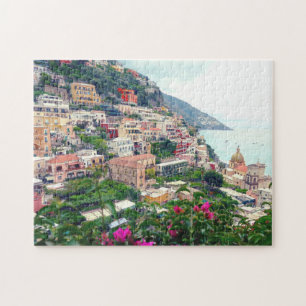 Positano Amalfi Kusten Italien - vacker italiensk Pussel