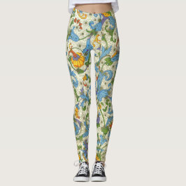 Positano-Blommigt Leggings