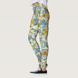 Positano-Blommigt Leggings