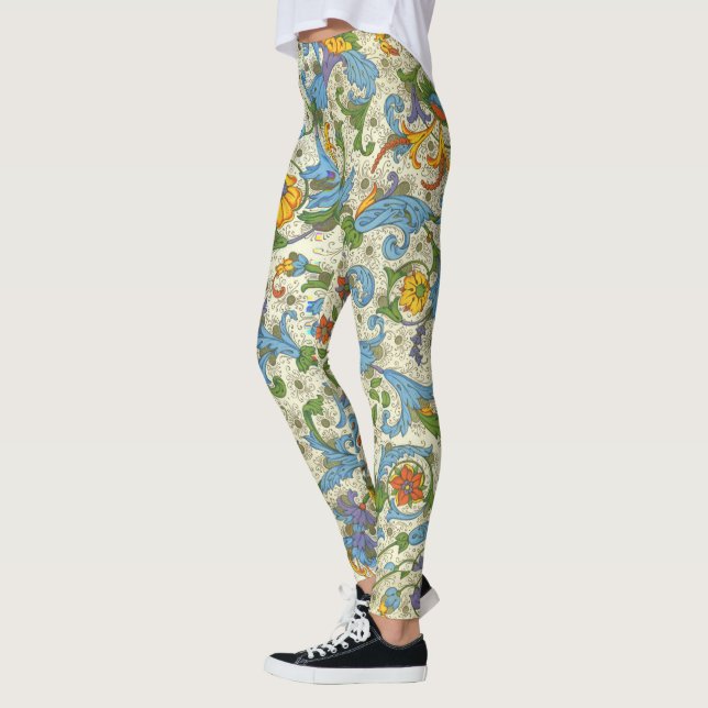 Positano-Blommigt Leggings (Vänster)