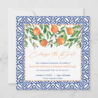 Positano Blue Tiles Sweet Oranges Byte av plan
