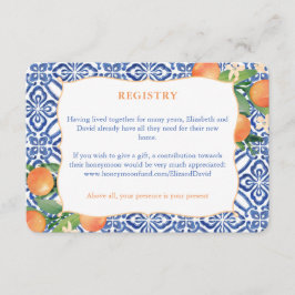 Positano Citrus Registry, Information, Details Tilläggskort