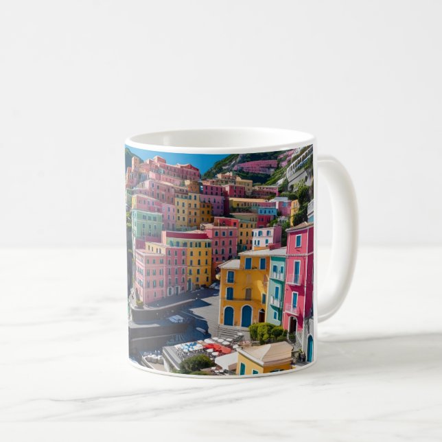 Positano Escape Mugg | Ceramic Amalfi Kusten Lands (Framsida höger)