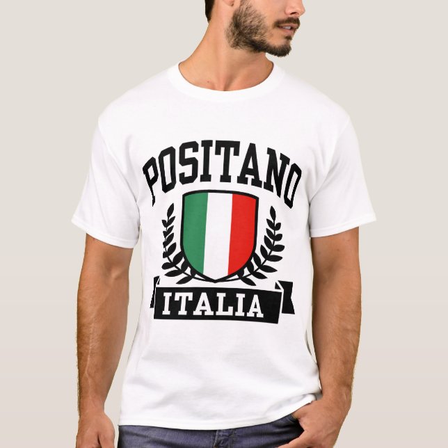 Positano Italia Tee Shirt (Framsida)