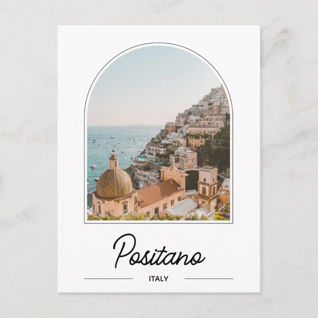 Positano Italien Amalfi Kusten vykort (Framsida)