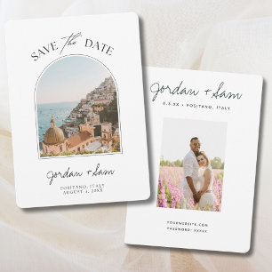 Positano Italien Bröllop spara datum Inbjudningar