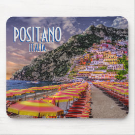 Positano Italien Cliff Homes Amalfi Sunset Retro Musmatta