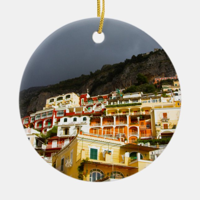 Positano italien julgransprydnad keramik (Framsidan)