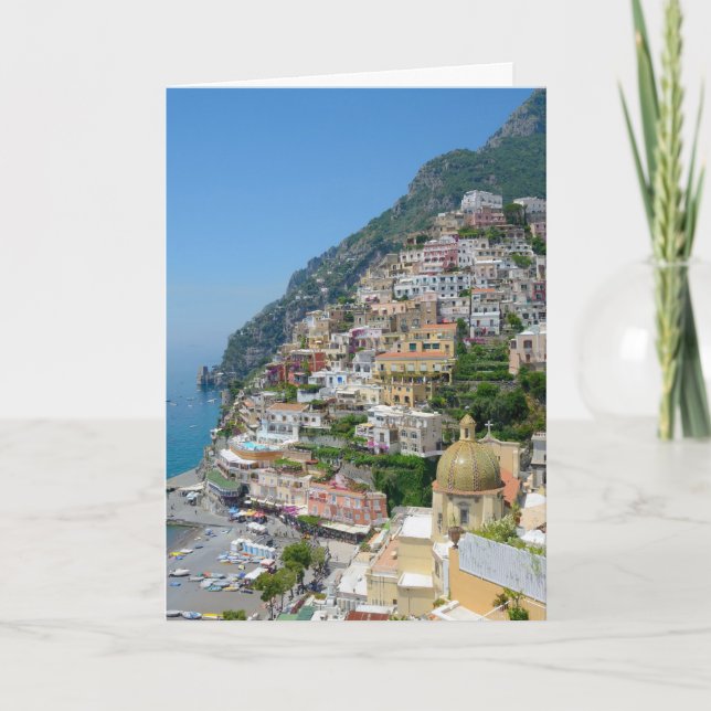 Positano, Italien Kort (Framsida)