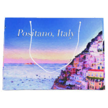 Positano, Italien Solnedgång Presentpåse
