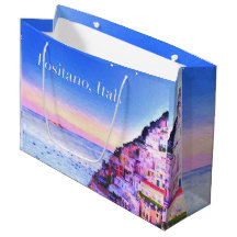 Positano, Italien Solnedgång Presentpåse