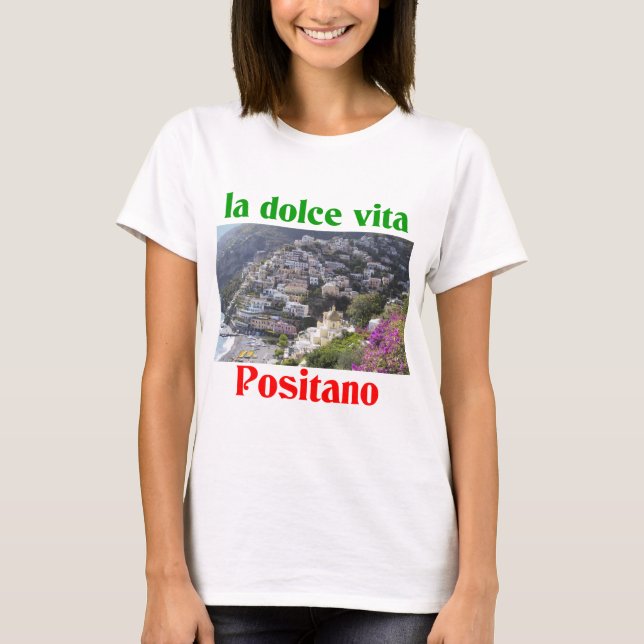 Positano italien t-shirt (Framsida)