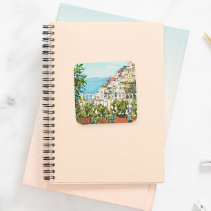 Positano Italien Utsikt Klistermärken