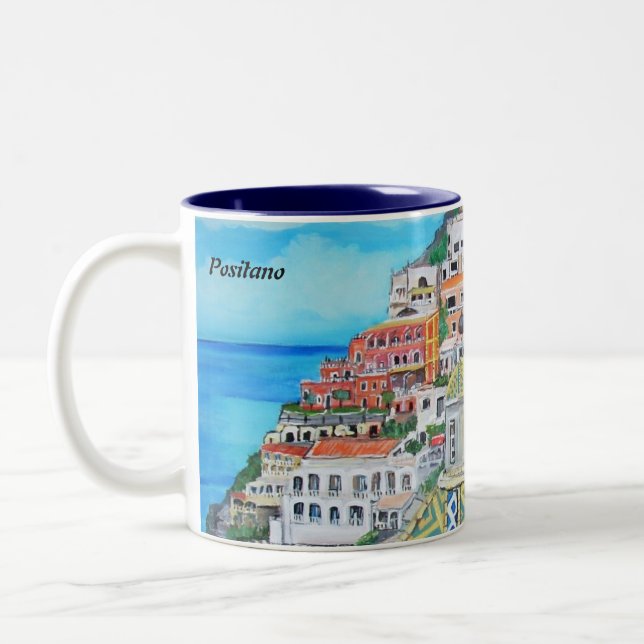 Positano italienmugg Två-Tonad mugg (Vänster)