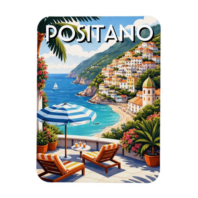 Positano Italy Magnet (Vertikal)