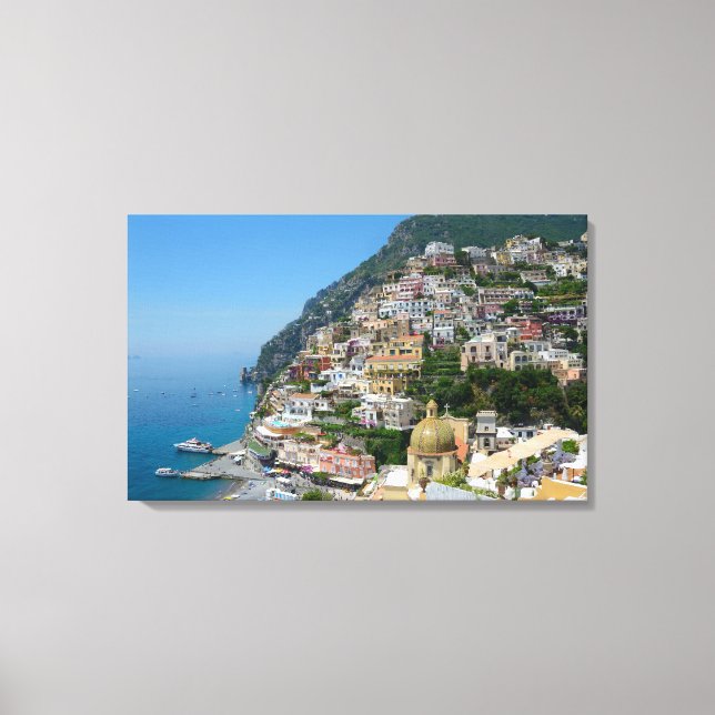 Positano-Kanvastryck Canvastryck (Framsida)