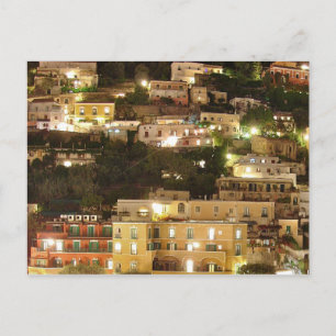 Positano på natten - Kullehem Vykort