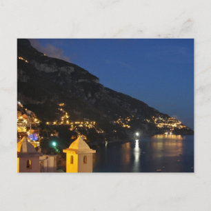 Positano på natten vykort