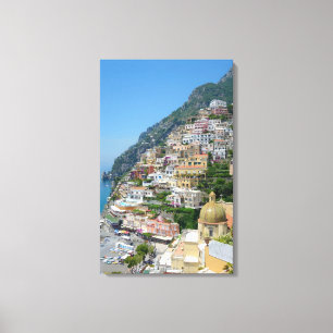 Positano sträckte kanvastrycket canvastryck