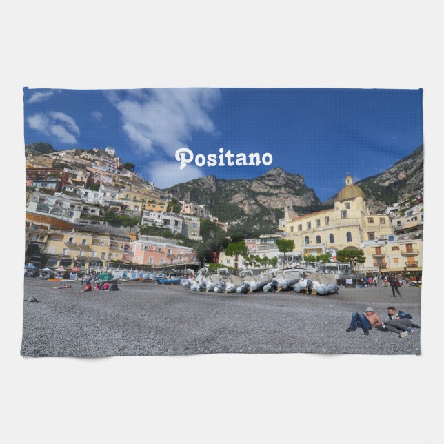 Positano strand kökshandduk (Horisontell)