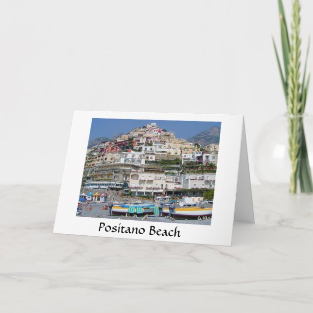 Positano strand kort (Framsida)
