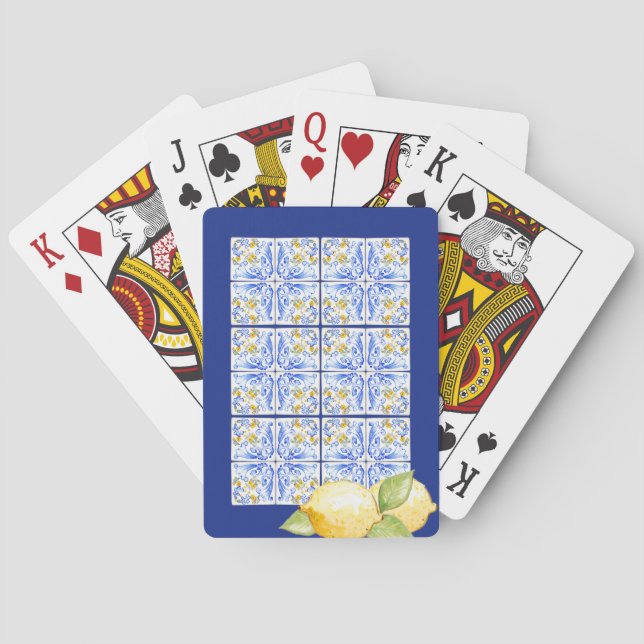 Positano-uppspelningskort Casinokort (Baksidan)