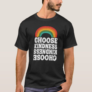 Positiv Anti-Bullying Rainbow Peace Hippie Välj T Shirt