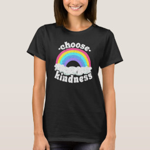 Positiv Anti-Bullying Rainbow Peace Hippie Välj T Shirt