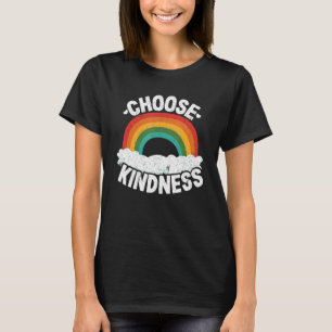 Positiv Anti-Bullying Rainbow Peace Hippie Välj T Shirt