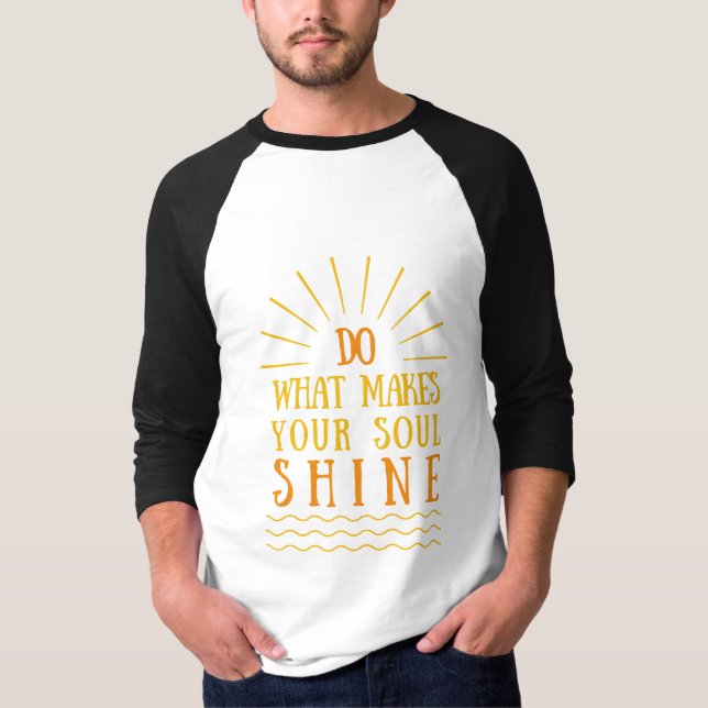 positiv attityd inspirerande talesätt t shirt (Framsida)