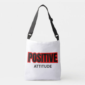 Positiv attityd Motiverande typografi T-Shirt Axelväska