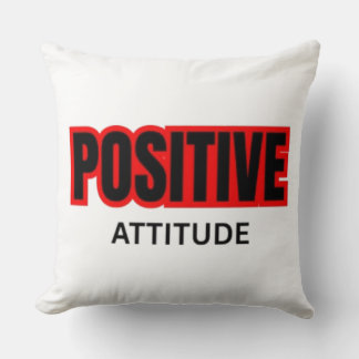 Positiv attityd Motiverande typografi T-shirt Kudde