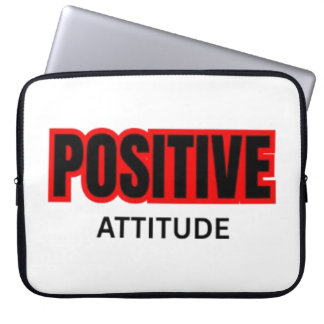 Positiv attityd Motiverande typografi T-shirt Laptop Fodral