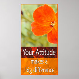 Positiv attityd Motivering Poster