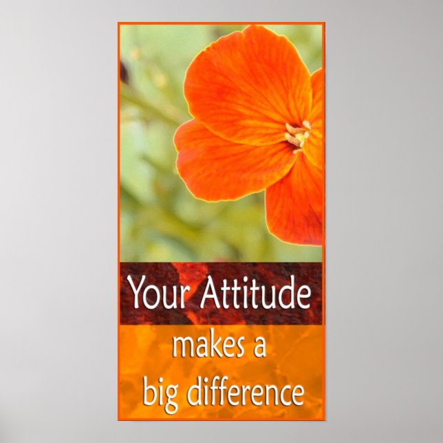 Positiv attityd Motivering Poster (Framsidan)