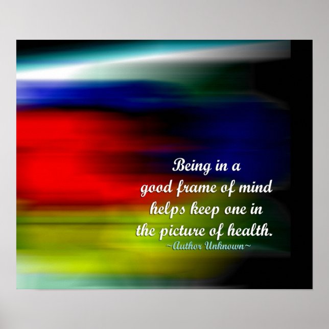 Positiv attityd ord - Bild Poster (Framsidan)