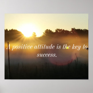 Positiv attitydinspiration Soluppgång Poster