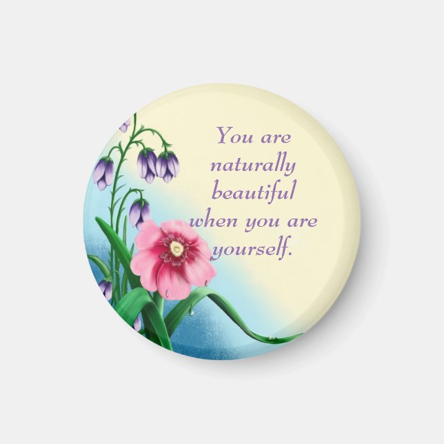 Positiv bekräftelse av inspirationsoffertbekräftel magnet (Framsidan)
