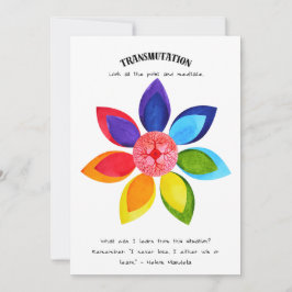 Positiv bekräftelse av transmutation och inlärning julkort