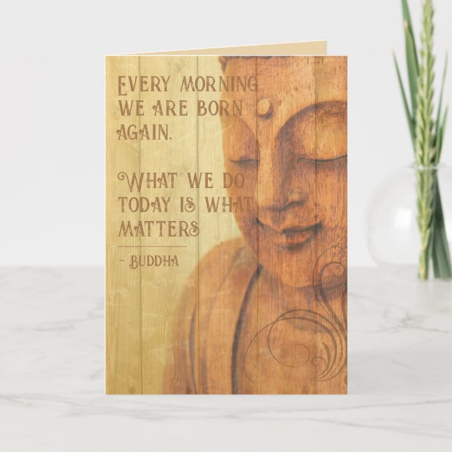 Positiv bekräftelse Buddhism Mindfulness-citat Kort (Framsida)