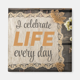 Positiv bekräftelse för Perfektens hälsosamma liv Magnet