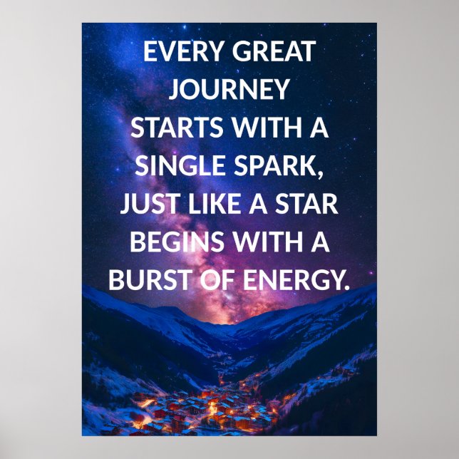 Positiv bekräftelse - inspirationsoffertPoster Poster (Framsidan)