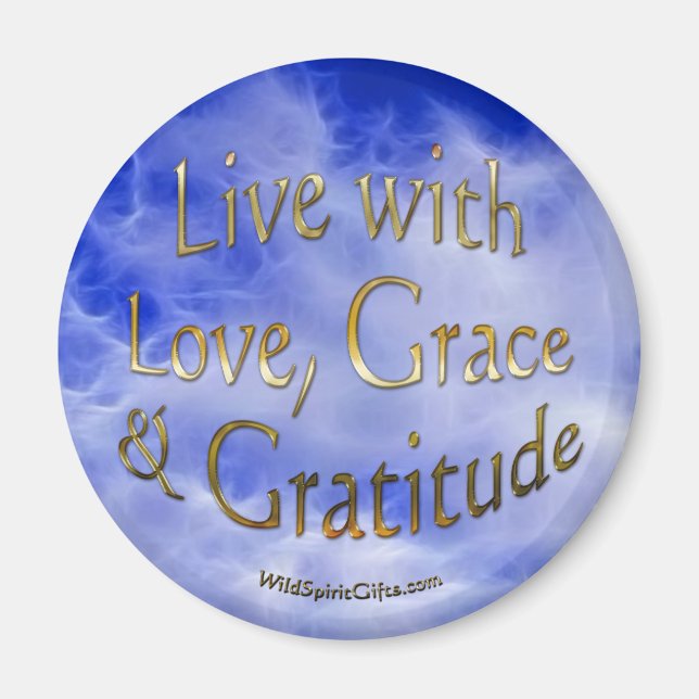 Positiv bekräftelse och tro Magnet (Framsidan)