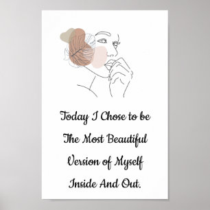 Positiv bekräftelse poster