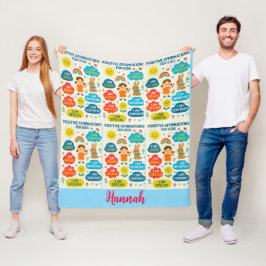 Positiv bekräftelsemedjor - inspirerande Mysigt Th Fleecefilt