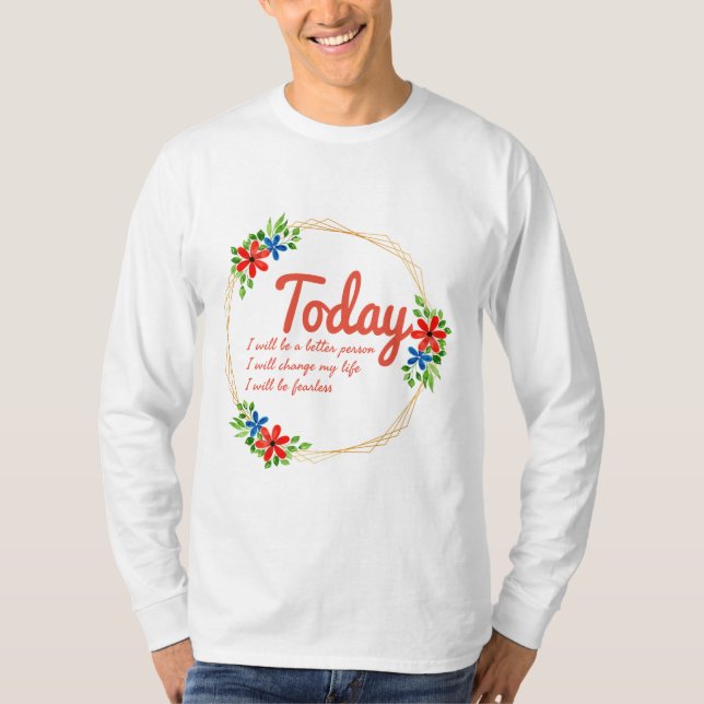 positiv bra visar framgångsrika citattecken t shirt (Framsida)